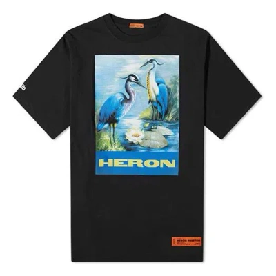 Heron Preston Heron Print Oversized T-shirt Black/blue/multi