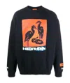 Heron Preston Heron Printed Sweater In Black