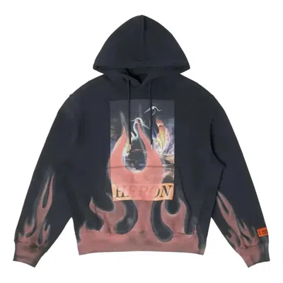 Heron Preston Times Flames Hoodie In Black