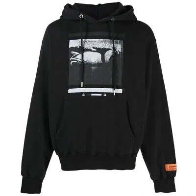 Pre-owned Heron Preston Herren Kapuzenpullover Hmbb024s23jer005 1010 Kapuzenpullover In Schwarz