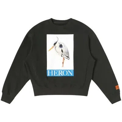 Pre-owned Heron Preston Herren Sweatshirts Hmba020f23jer004 1046 In Schwarz