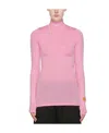 Heron Preston High-necked Long-sleeved T-shirt In Pink