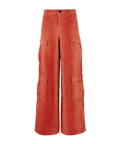 HERON PRESTON HERON PRESTON HIGH-WAISTED WIDE-LEG CARGO PANTS