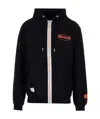 Heron Preston Hoded Zipper Casual Jacket In Black