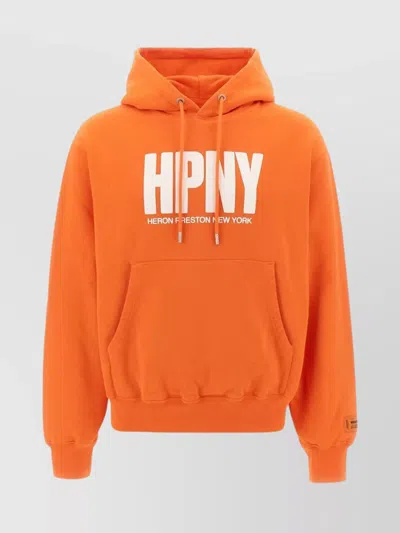 HERON PRESTON HOOD COTTON SWEATSHIRT KANGAROO POCKET