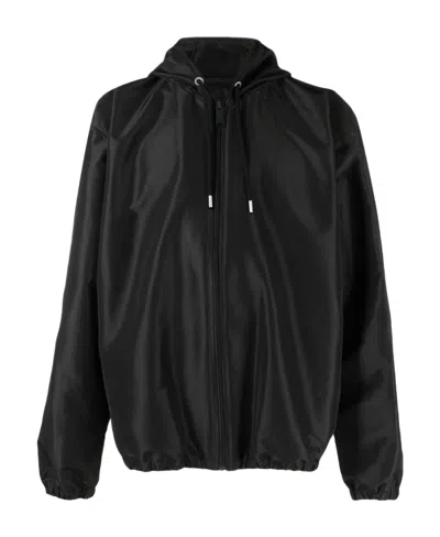 Heron Preston Hooded Long-sleeved Casual Jacket In Black
