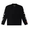 Heron Preston Hp Brush Long-sleeve Turtleneck T-shirt 'black White' In Multi