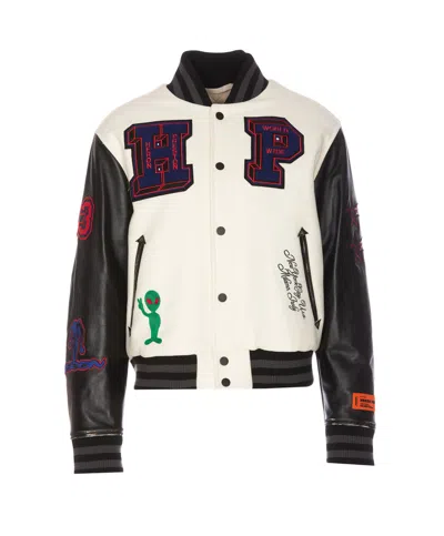 HERON PRESTON HP PATCHES VARSITY BOMBER JACKET