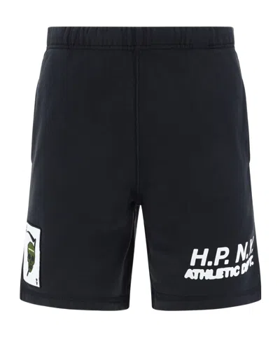 Heron Preston Hpny Appliqué-detail Shorts In Black