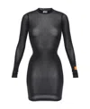 Heron Preston Hpny Emb Viscose Ls Dress In Black