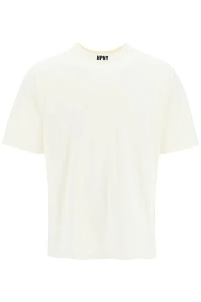 Heron Preston Hpny Embroidered T-shirt In Bianco