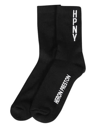 HERON PRESTON HPNY LOGO-INTARSIA SOCKS