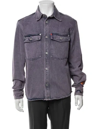 Pre-owned Heron Preston Jacket In Purple