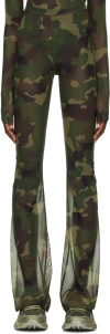 Heron Preston Khaki Camo Trousers In Camo Green No Color