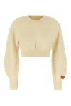 Heron Preston Ivory Wool Sweater In Neutral