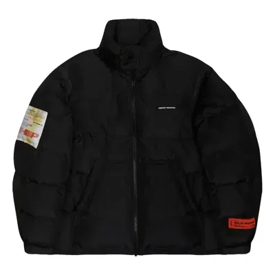Heron Preston Label Nylon Puffer Jacket 'black'