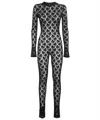 Heron Preston Lace Jumpsuit In Black