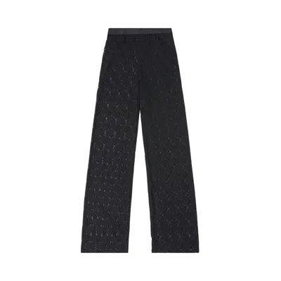 Pre-owned Heron Preston Lace Wide Leg Trousers 'black' | Women's Size L