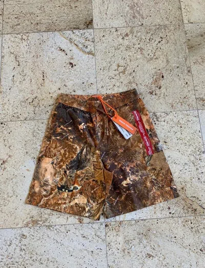 Pre-owned Heron Preston Leaf Camo Shorts