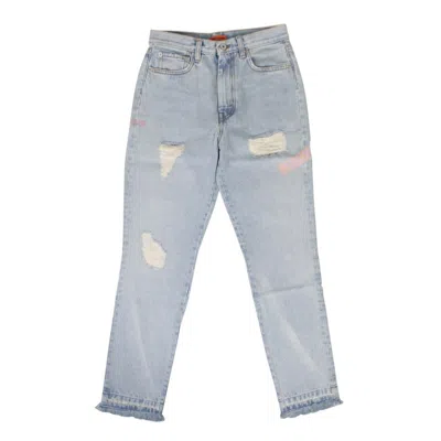 Heron Preston Light Blue Cotton Slim Denim Pants
