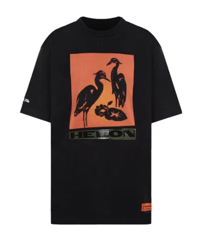 Heron Preston Litho Graphic-print T-shirt In Black