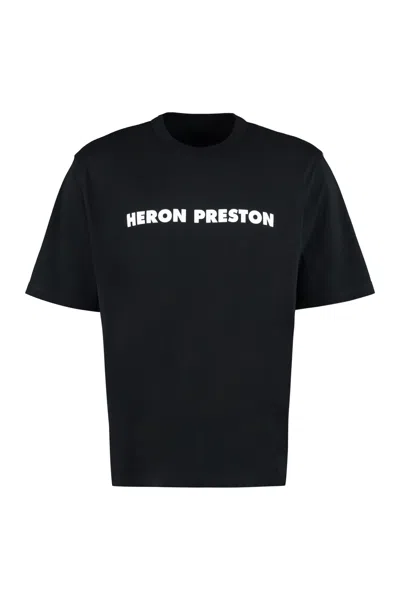 Heron Preston Logo Cotton T-shirt In Neutral