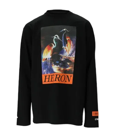 Heron Preston Logo Details T-shirt In Black