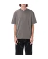 Heron Preston Logo Embroidered Crewneck T-shirt In Gray