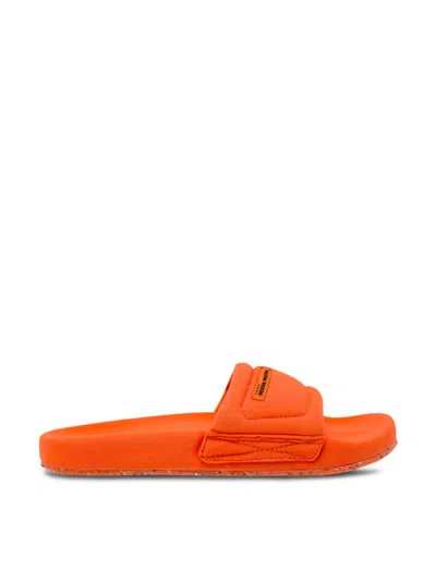 Heron Preston Logo Fabric Slider Sandals