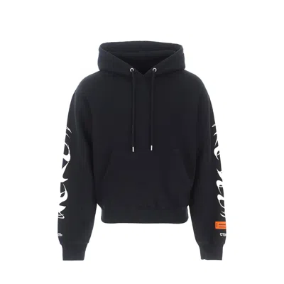 HERON PRESTON HERON PRESTON LOGO HOODED SWEATSHIRT