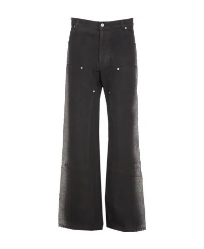 Heron Preston Logo Jeans In Black