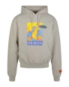 Heron Preston Heron Graphic Cotton Hoodie Pullover In Grey