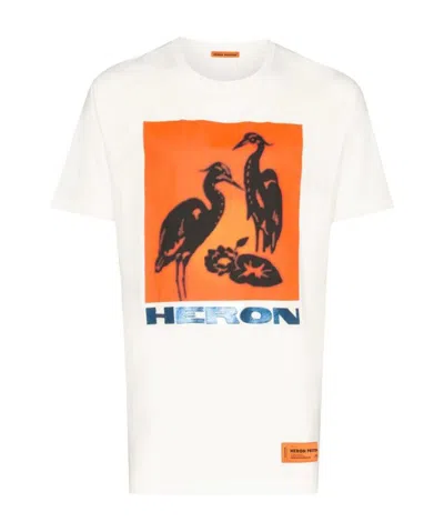 Heron Preston Logo Logo Printed T-shirt In White