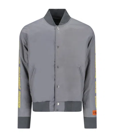 HERON PRESTON LOGO LONG SLEEVE PADDED JACKET