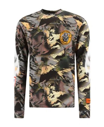 HERON PRESTON HERON PRESTON CAMOUFLAGE PRINT LONG-SLEEVED T-SHIRT