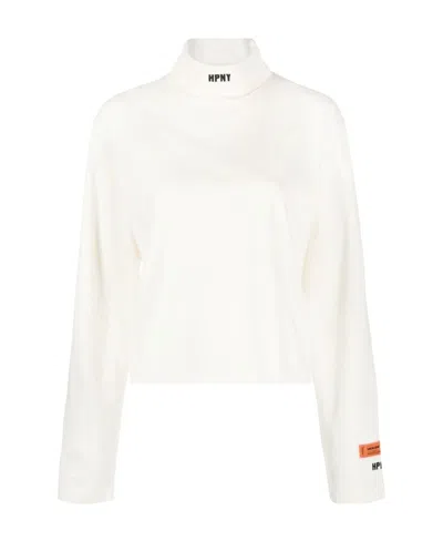 Heron Preston Logo Long-sleeved T-shirt In White