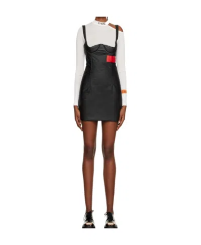 Heron Preston Logo Padded Dress In Black