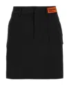 Heron Preston Black Cut Out Skirt In Black