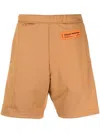 Heron Preston Logo-patch Deck Shorts In Black