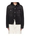 Heron Preston Logo-patch Denim Jacket In Black