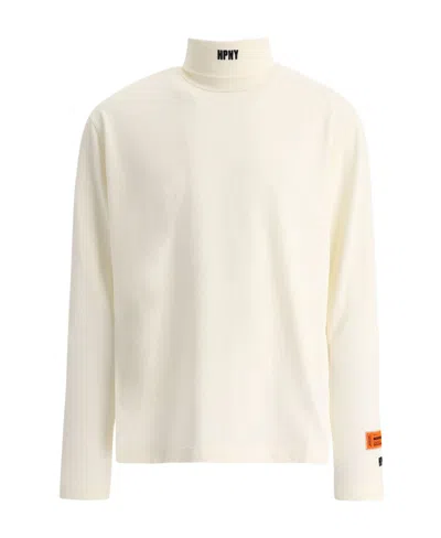 Heron Preston Logo Patch Long-sleeve T-shirt In White