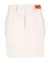 Heron Preston Logo Patch Skirt In White