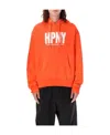 Heron Preston Logo-print Cotton Hoodie In Orange