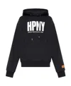 Heron Preston Logo-print Drawstring Hoodie In Black