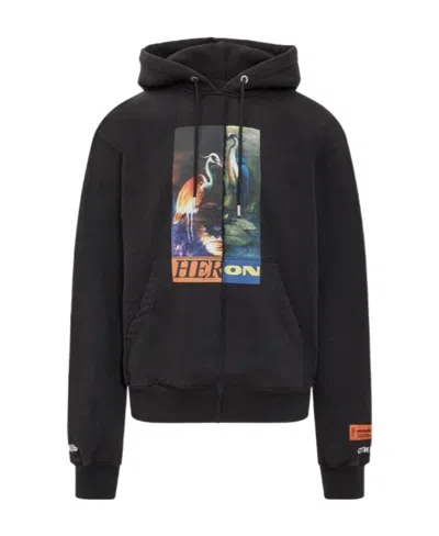 Heron Preston Logo-print Hoodie In Black