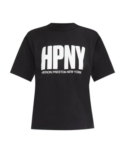 Heron Preston Logo-print T-shirt In Black