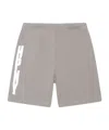 Heron Preston Logo Printed Shorts In Gray