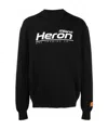 Heron Preston Logo Intarsia Cotton Knit Sweater In Black