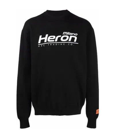 HERON PRESTON LOGO PRINTED SWEATER