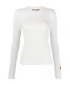 Heron Preston Logo Printed Sweater In White